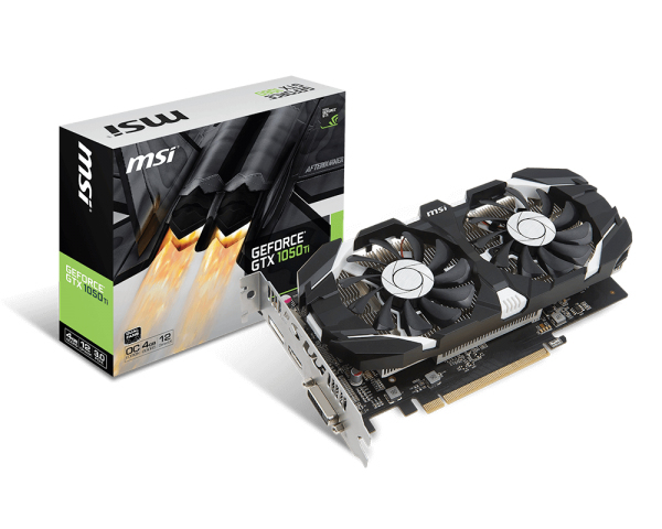 MSI GeForce GTX 1050 Ti OC 4GB - Graphics card - Multitronic
